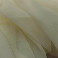 Achat coupon de tissu mousseline de soie jaune tres clair
