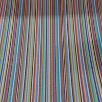 Bache a fine rayures 4 saisons en teflon ton jaune bleu orange gris rose en 1 60m