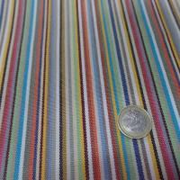 Bache a fine rayures 4 saisons en teflon ton jaune bleu orange gris rose en 1 60m1