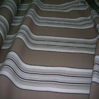 Bache en teflon a rayure blanc taupe3