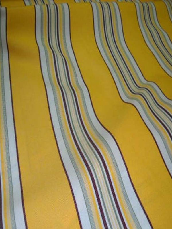 Bâche jaune a rayures fine en téflon