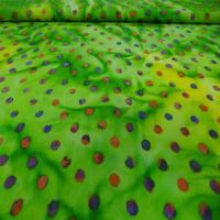 Batik camaieu de vert imprime des 2 faces