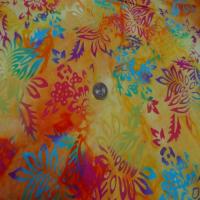 Batik motif fondu ton rouge jaune orange vert bleu0