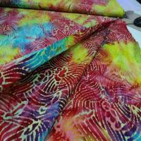 Batik ton rouge jaune bleu1