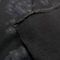 Beau lainage epais noir imprime gris bleu8
