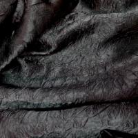 beau satin froissé permanent noir