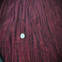 Beau taffetas froisse plisse rouge bordeaux en 1 25m de l2