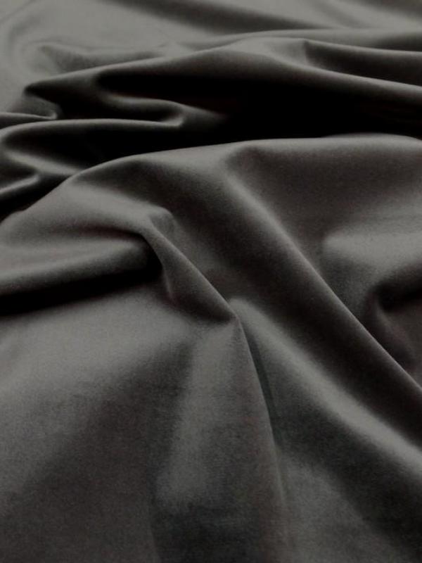 vente de tissu velours ameublement lisse ton marron