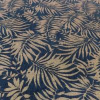 Beau velours chenille noir faconne ton dore