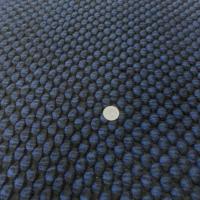 tissu maille de laine façonnée ton bleu et noir sur Marseille