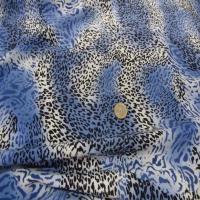 Belle microfibre imprime bleu blanc noir1