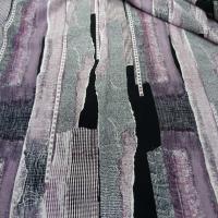 Belle microfibre imprime violet noir