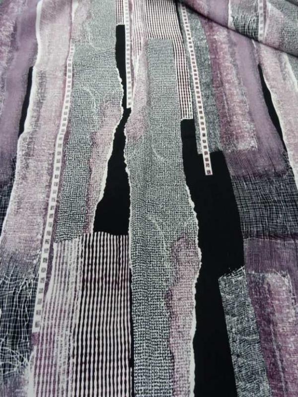 Belle microfibre imprime violet noir