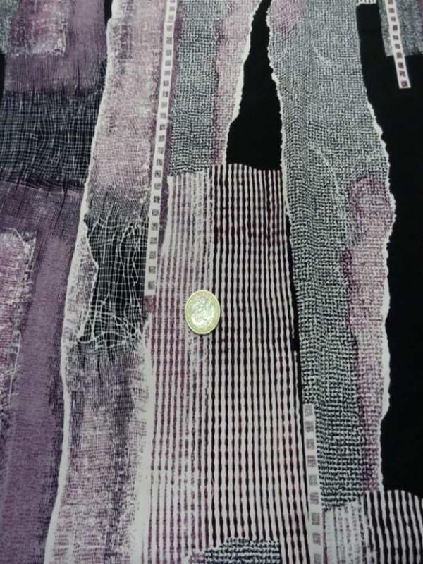 Belle microfibre imprime violet noir