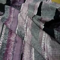 Belle microfibre imprime violet noir9
