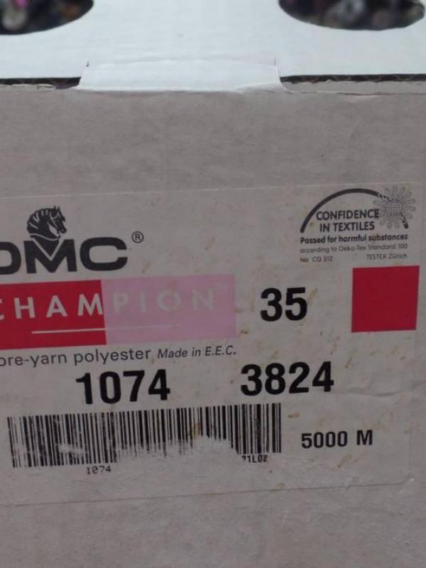 Cone de fil 5000 metres dmc couleur bleu ciel 35 1074 3524