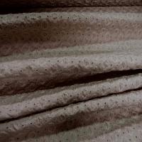 Coton beige faconne brode