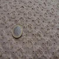 Coton beige faconne brode53