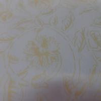 vente devente de coton blanc casse imprime fleurs jaune