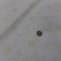 vente de coton blanc casse imprime fleurs jaune en ligne