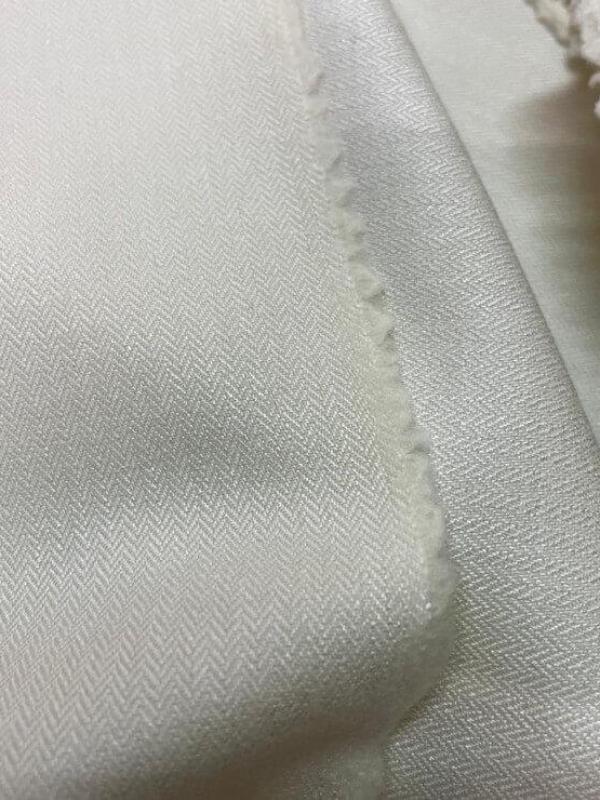 Coton blanc casse tisse motifs chevron3