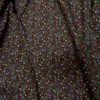 Coton bordeaux imprime liberty petite fleurs