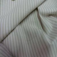 Coton ecrue a rayures kaki2