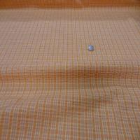 Coton extensible imprime rayure jaune orange3