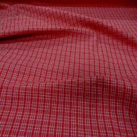Coton extensible imprime rayure rouge blanc6