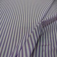 Coton fin a rayures blanc mauve lavande0