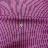 Coton fin a rayures rose violet1