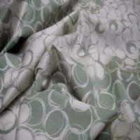 Coton fin beige imprime ton kaki8