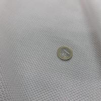 tissu coton fin blanc façonné légèrement transparent