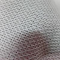 tissu coton fin blanc façonné légèrement transparent