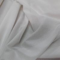 tissu coton fin blanc façonné légèrement transparent