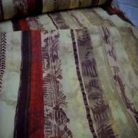 Coton fin imprime tribu africaine a rayures en 2 80m de large1