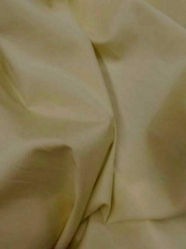 Coton fin uni jaune paille