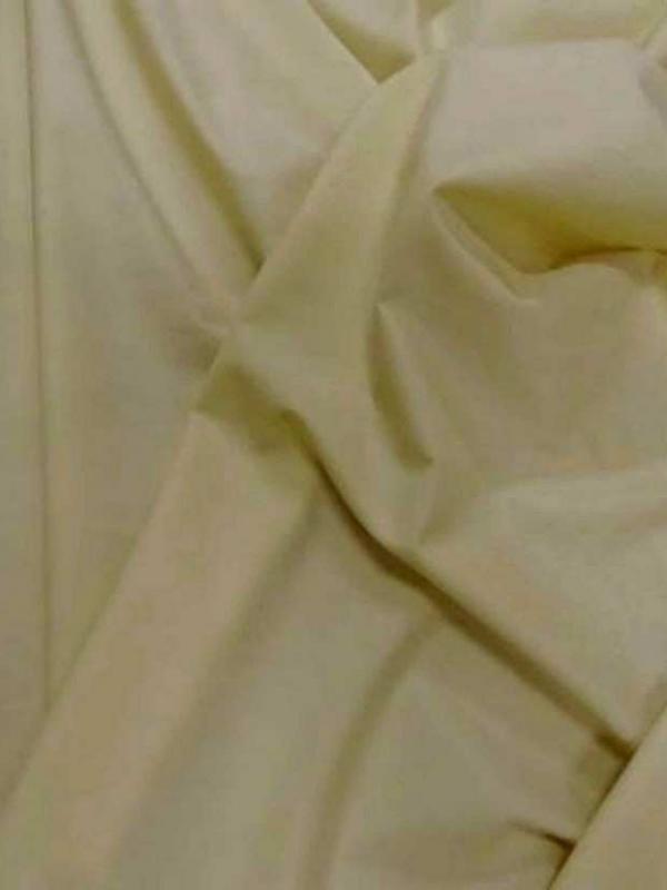 Coton fin uni jaune paille