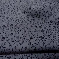 Coton gris liberty imprime petite fleurs noire9