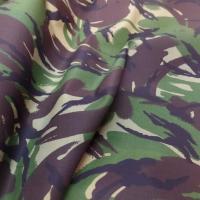 vente tissu Coton imprimé camouflage ton kaki marron beige