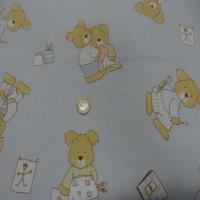 Coton imprime enfant gris