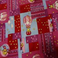 Coton imprime enfant rose rouge imprime canard volant en 1 40m
