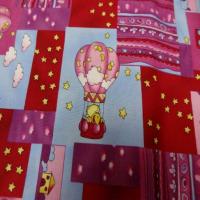 Coton imprime enfant rose rouge imprime canard volant en 1 40m8