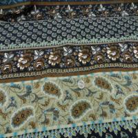 Coton imprime motifs fleurs cash mir