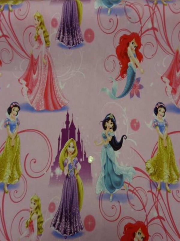 Coton imprime princesse walt disney