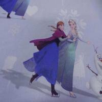 Coton imprime reine des neiges