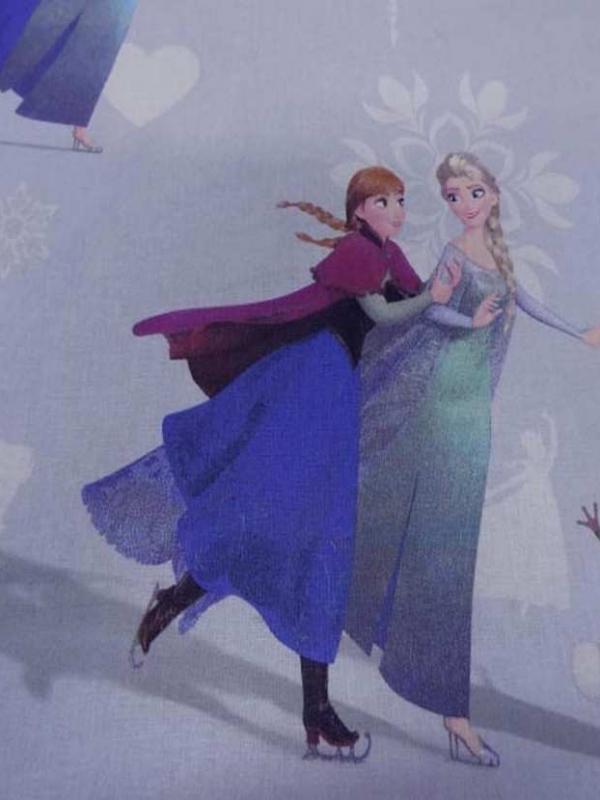 Coton imprime reine des neiges