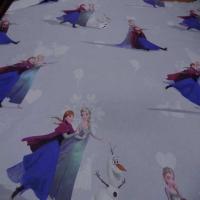 Coton imprime reine des neiges2
