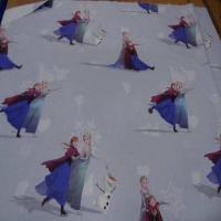 Coton imprime reine des neiges7