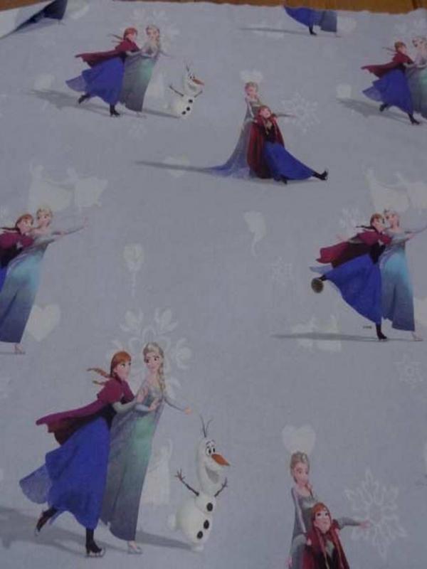 Coton imprime reine des neiges
